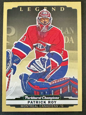 2022 Parkhurst Champions Patrick Roy Legend front